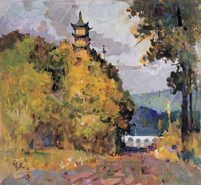 秦宣夫 风景 36×38cm